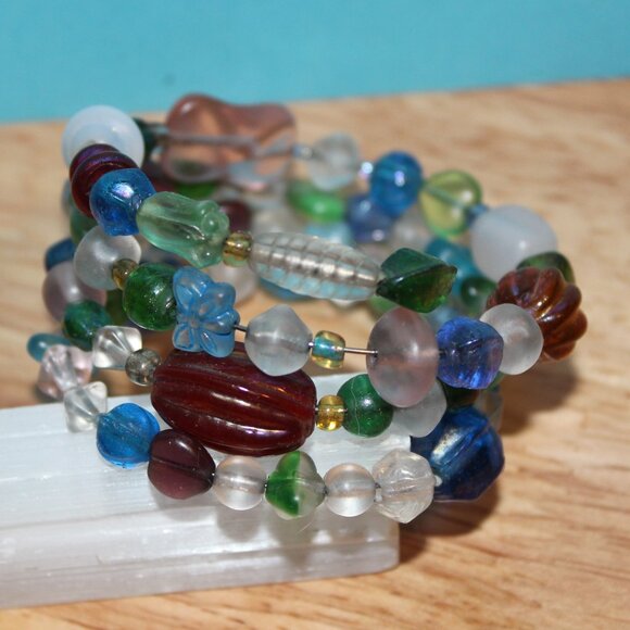 Beaded Wire Wrap Bracelet - Picture 3 of 5